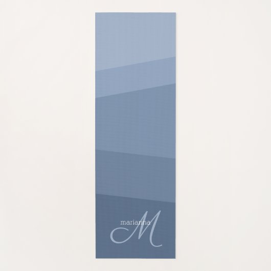 Geometrisches Muster für dunkelblaue Töne Yogamatte (Vorderseite)