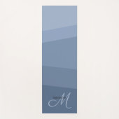 Geometrisches Muster für dunkelblaue Töne Yogamatte (Vorderseite)