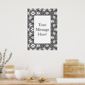 Geometrisches Muster für Erwachsene-Farbseiten-Pos Poster (Küche)