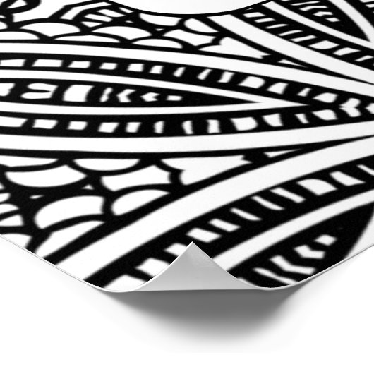 Geometrisches Muster für Erwachsene-Farbseiten-Pos Poster (Ecke)