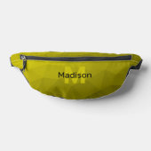 geometrisches Muster für gelbes Gefälle Monogramm Bauchtasche (Ablage )