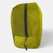 geometrisches Muster für gelbes Gefälle Monogramm Waschbeutel (Rechts)