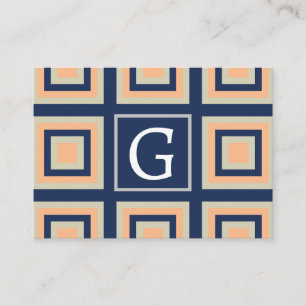 Geometrisches Muster für geometrische Quadrate Visitenkarte