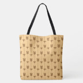 Geometrisches Muster für Golden Arrow Tasche (Rückseite)