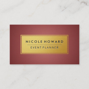 Geometrisches Muster für Goldrahmen Visitenkarte