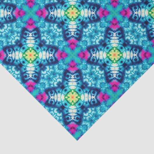 geometrisches Muster für Krawatte-Regenbogen 8 Seidenpapier (Detail)