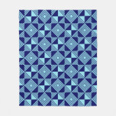 Geometrisches Muster für Math Retro Muster Fleecedecke (Vorderseite)