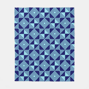 Geometrisches Muster für Math Retro Muster Fleecedecke