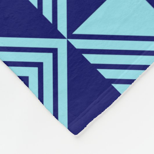 Geometrisches Muster für Math Retro Muster Fleecedecke (Ecke)