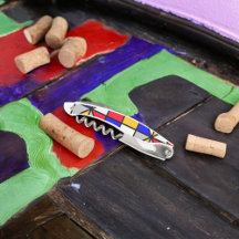 Geometrisches Muster für mehrfarbige Quadrate