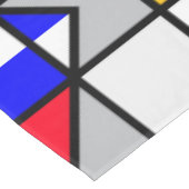 Geometrisches Muster für mehrfarbige Quadrate Tischdecke (Schrägansicht)