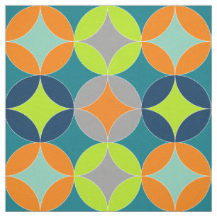 Geometrisches Muster für moderne Mittelzenturkrei Stoff