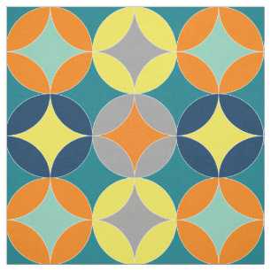 Geometrisches Muster für moderne Mittelzenturkreis Stoff