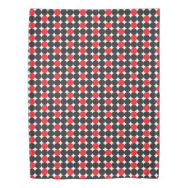 Geometrisches Muster für moderne schwarze rote Pun