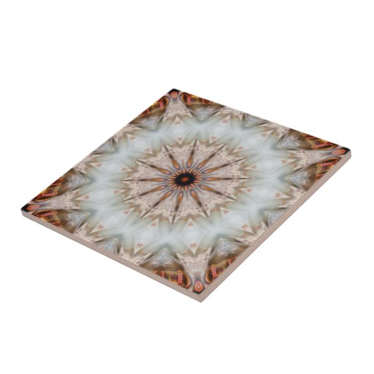 Geometrisches Muster für moderne Vogelfedern Fliese (Seite)