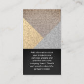 Geometrisches Muster für Monogramm Visitenkarte (Rückseite)