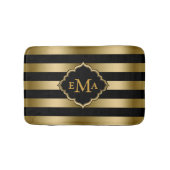 Geometrisches Muster für monogrammatikalische Stre Badematte (Vorderseite)