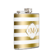 Geometrisches Muster für monogrammatikalische Stre Flachmann (Rechts)