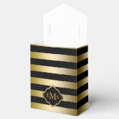 Geometrisches Muster für monogrammatikalische Stre Geschenkschachtel (Geöffnet)