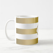 Geometrisches Muster für monogrammatikalische Stre Kaffeetasse (Links)