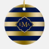 Geometrisches Muster für monogrammatikalische Stre Keramik Ornament (Hinten)