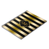 Geometrisches Muster für monogrammatikalische Stre Notizblock (Linke Seite)