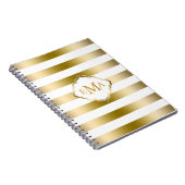 Geometrisches Muster für monogrammatikalische Stre Notizblock (Rechte Seite)