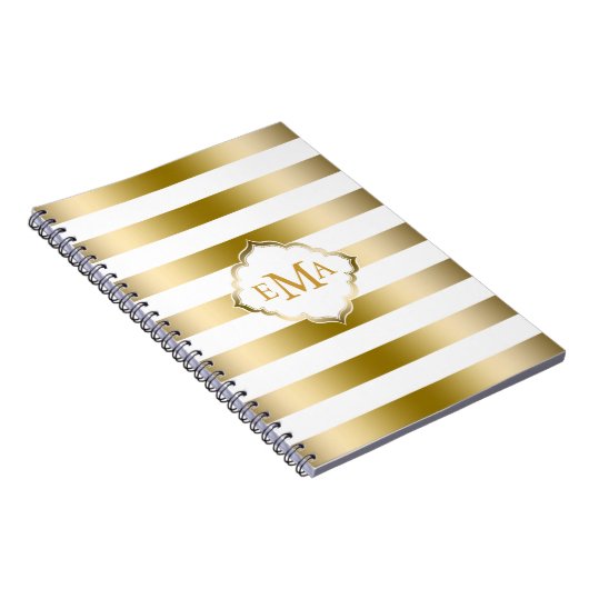 Geometrisches Muster für monogrammatikalische Stre Notizblock (Rechte Seite)