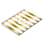 Geometrisches Muster für monogrammatikalische Stre Notizblock (Linke Seite)