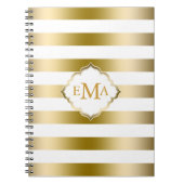 Geometrisches Muster für monogrammatikalische Stre Notizblock (Vorderseite)