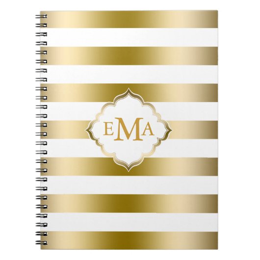 Geometrisches Muster für monogrammatikalische Stre Notizblock (Vorderseite)