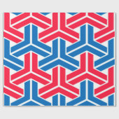 Geometrisches Muster für patentierte Farben Geschenkpapier (Flach)