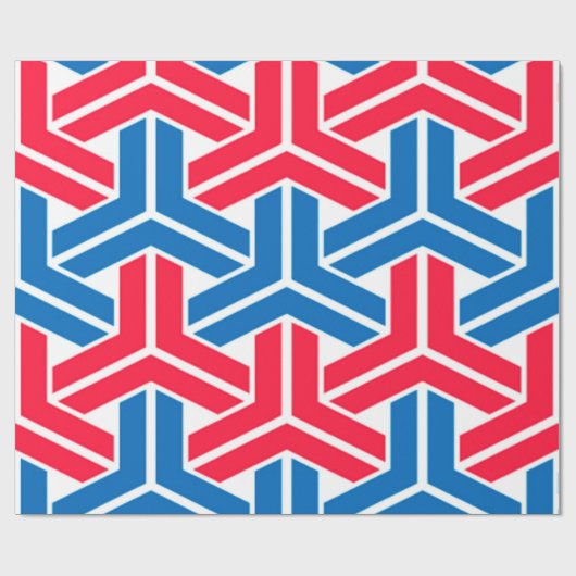 Geometrisches Muster für patentierte Farben Geschenkpapier (Flach)