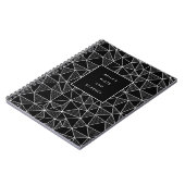 Geometrisches Muster für personalisierte Diagramme Notizblock (Linke Seite)