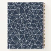 Geometrisches Muster für personalisierte Diagramme Notizblock (Rückseite)