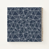 Geometrisches Muster für personalisierte Diagramme Notizblock (Rückseite)