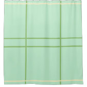 Geometrisches Muster für Pistachio Vanilla Duschvorhang (Vorderseite)