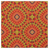 Geometrisches Muster für Red & Orange Oriental Boh Stoff (Muster)