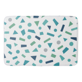 Geometrisches Muster für Retro-80er-Memphis Badematte