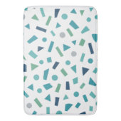 Geometrisches Muster für Retro-80er-Memphis Badematte (Vorderseite Vertikal)