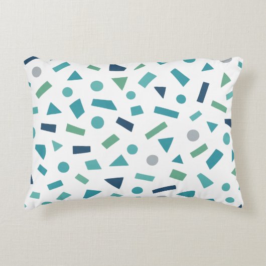 Geometrisches Muster für Retro-80er-Memphis Dekokissen (Vorderseite)