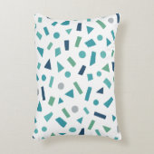 Geometrisches Muster für Retro-80er-Memphis Dekokissen (Vorderseite(Vertikal))