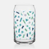 Geometrisches Muster für Retro-80er-Memphis Dosenglas (Vorderseite)