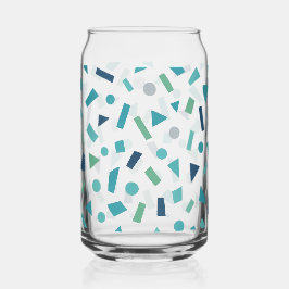 Geometrisches Muster für Retro-80er-Memphis Dosenglas