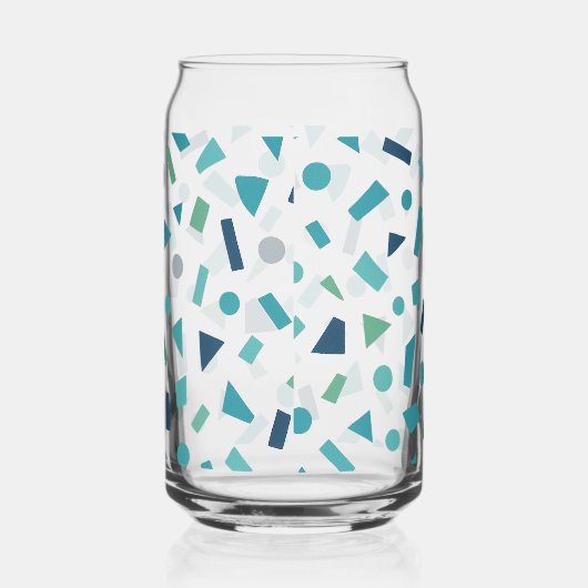 Geometrisches Muster für Retro-80er-Memphis Dosenglas (Rechts)