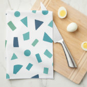 Geometrisches Muster für Retro-80er-Memphis Geschirrtuch (Viertel Falte)