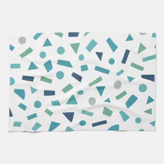 Geometrisches Muster für Retro-80er-Memphis Geschirrtuch (Horizontal)