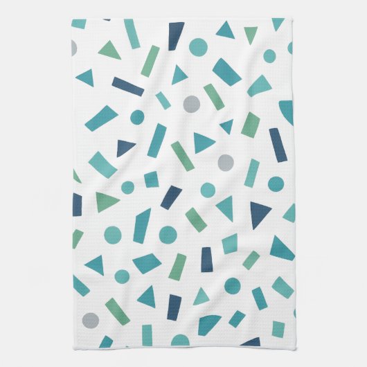 Geometrisches Muster für Retro-80er-Memphis Geschirrtuch (Vertikal)
