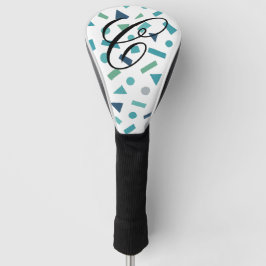 Geometrisches Muster für Retro-80er-Memphis Golf Headcover