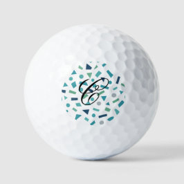 Geometrisches Muster für Retro-80er-Memphis Golfball